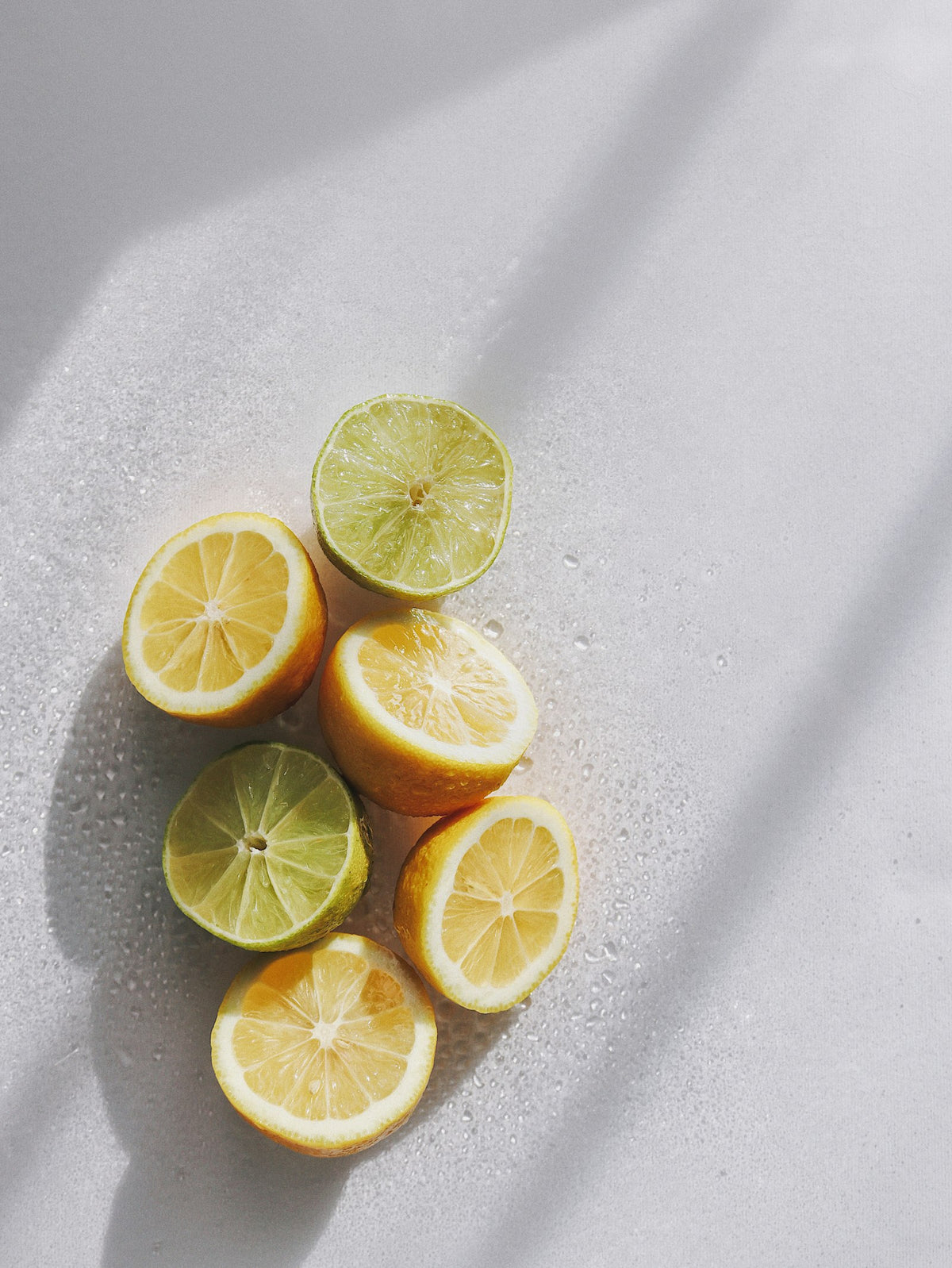 Sliced citrus fruit
