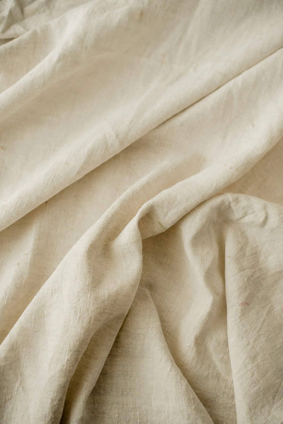 Crisp white bed sheets