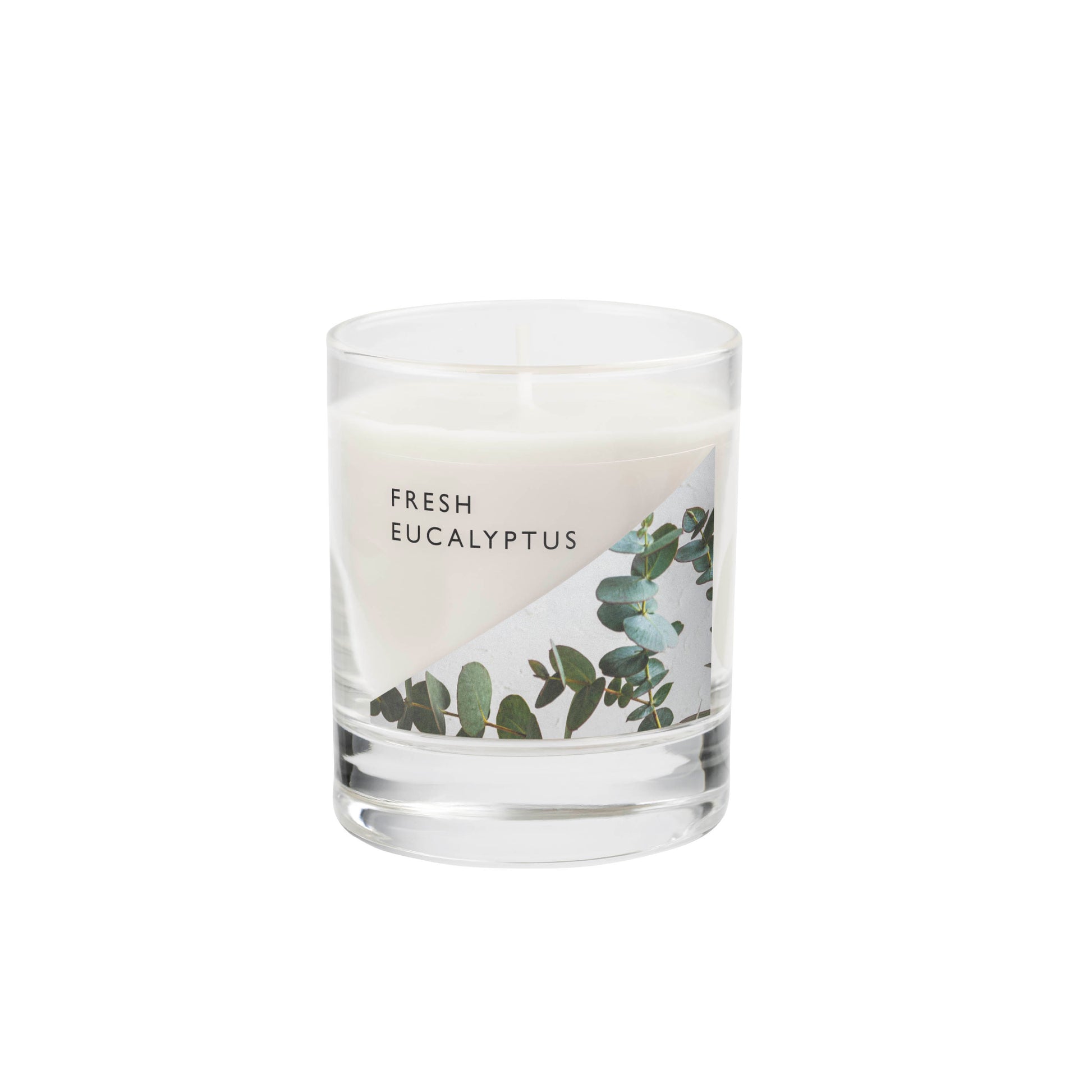 Wax Fill Glass Small Fresh Eucalyptus