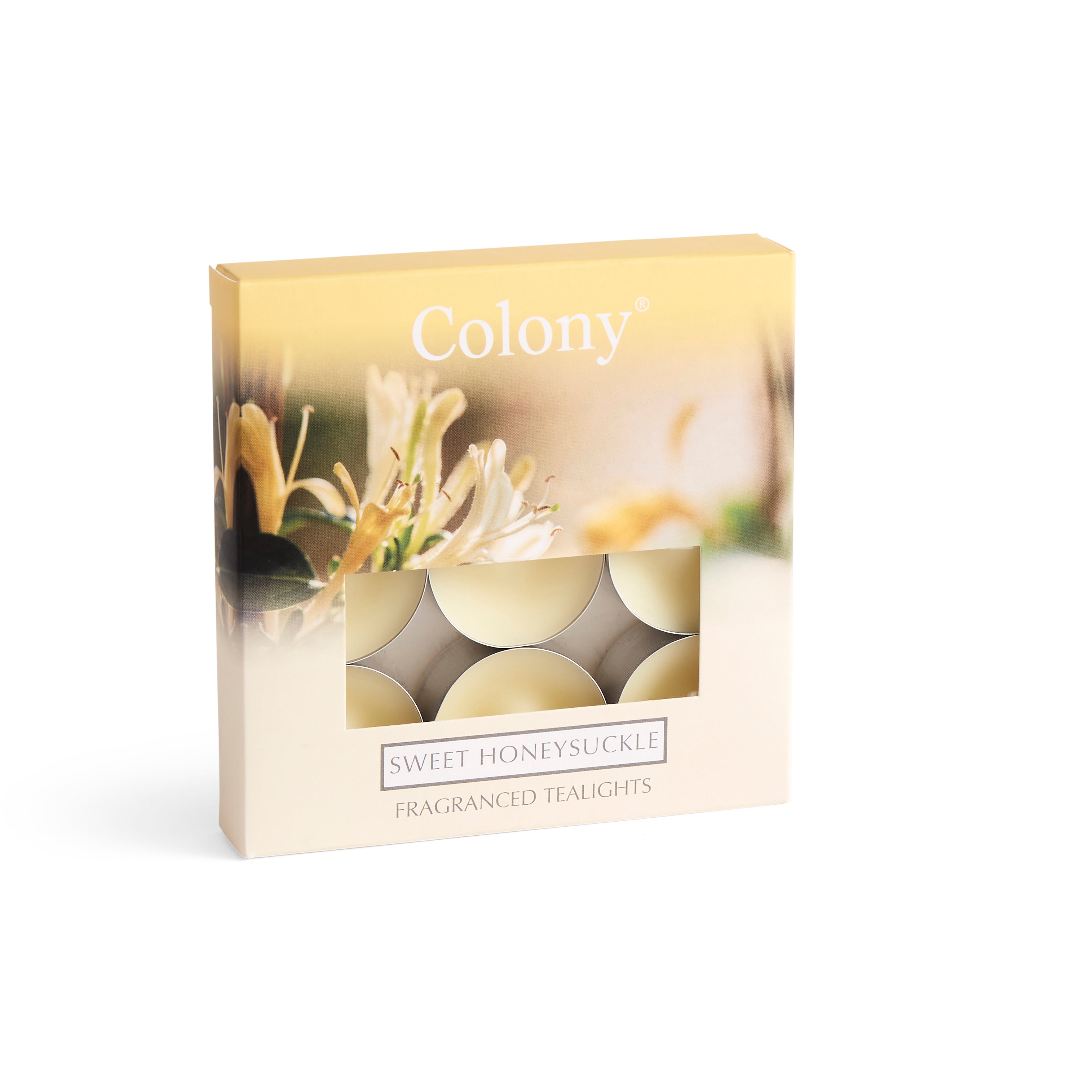 Colony (Pack of 9) Tealights Sweet Honeysuckle