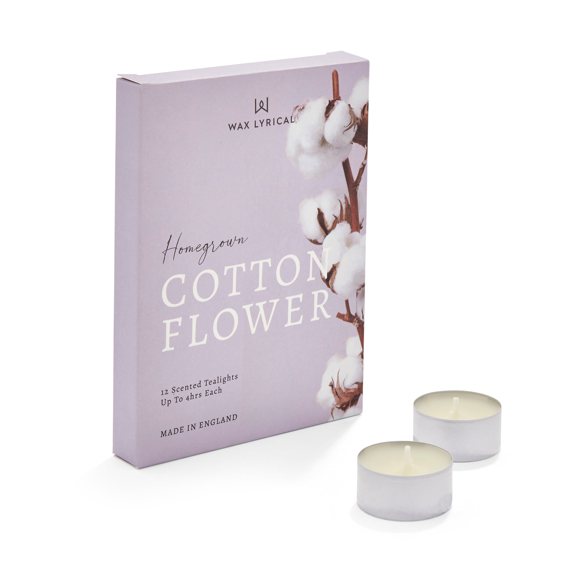 (Pack of 12) Tealights Cotton Flower
