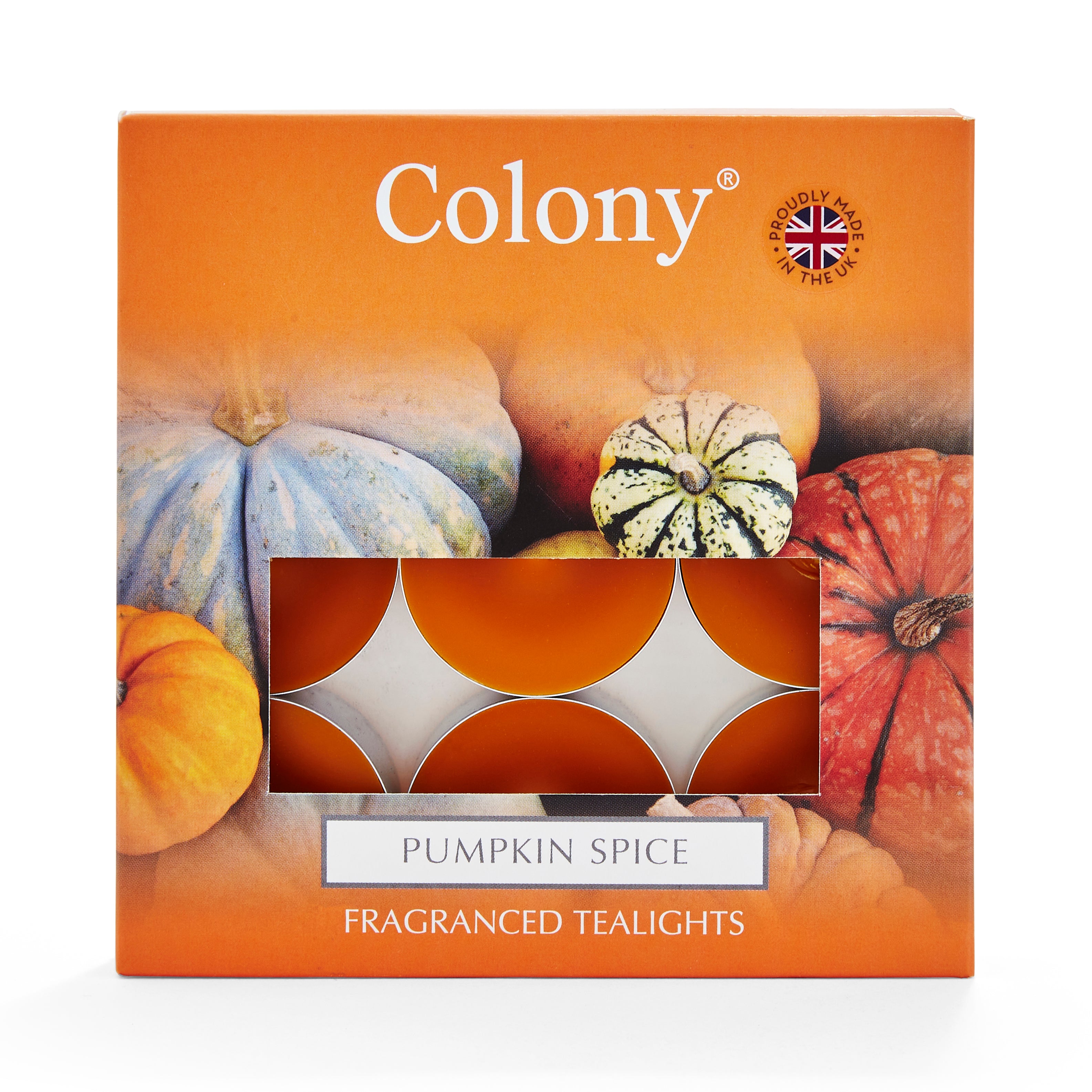 Colony (Pack of 9) Tealights Pumpkin Spice