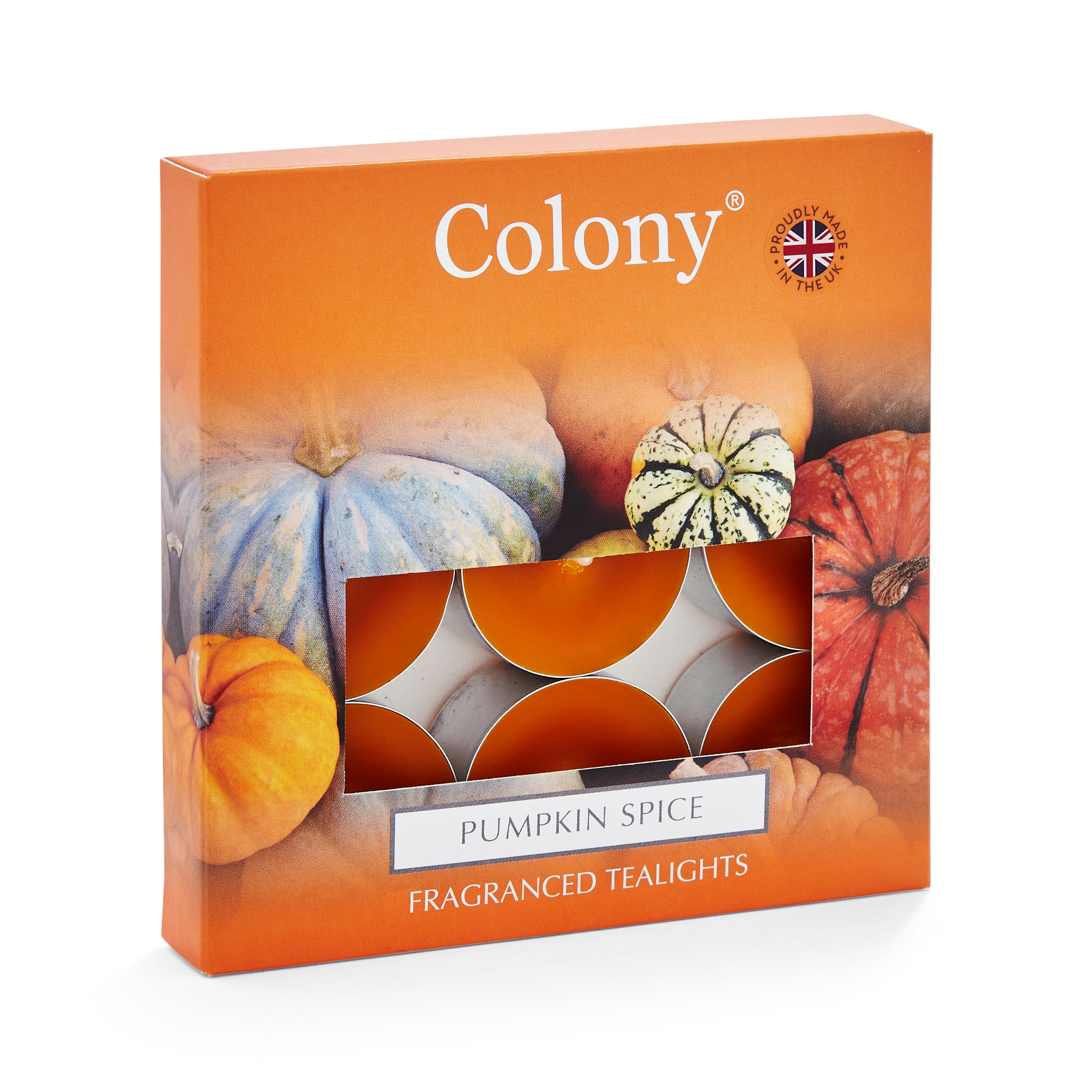 Colony (Pack of 9) Tealights Pumpkin Spice