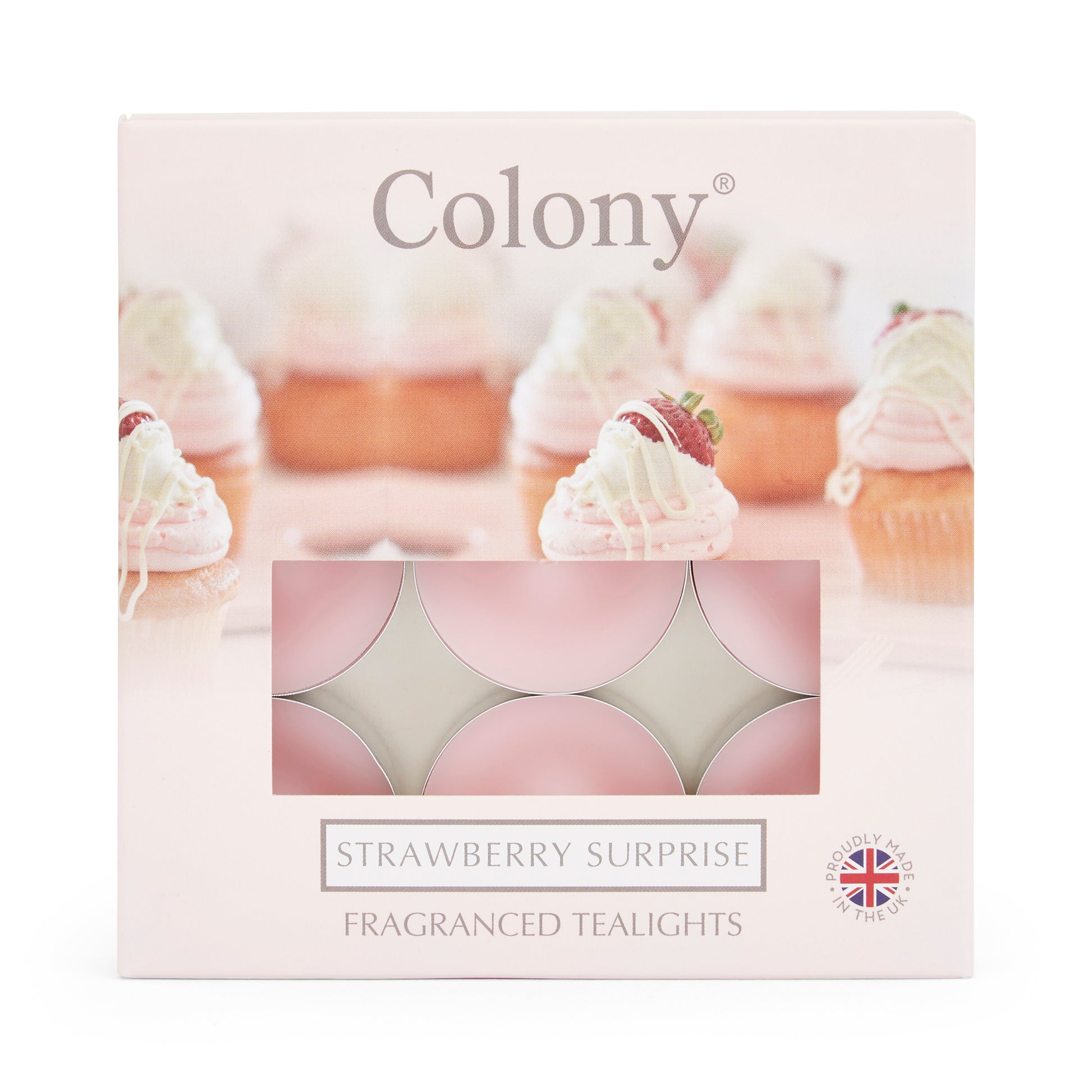 Colony (Pack of 9) Tealights Strawberry Surprise