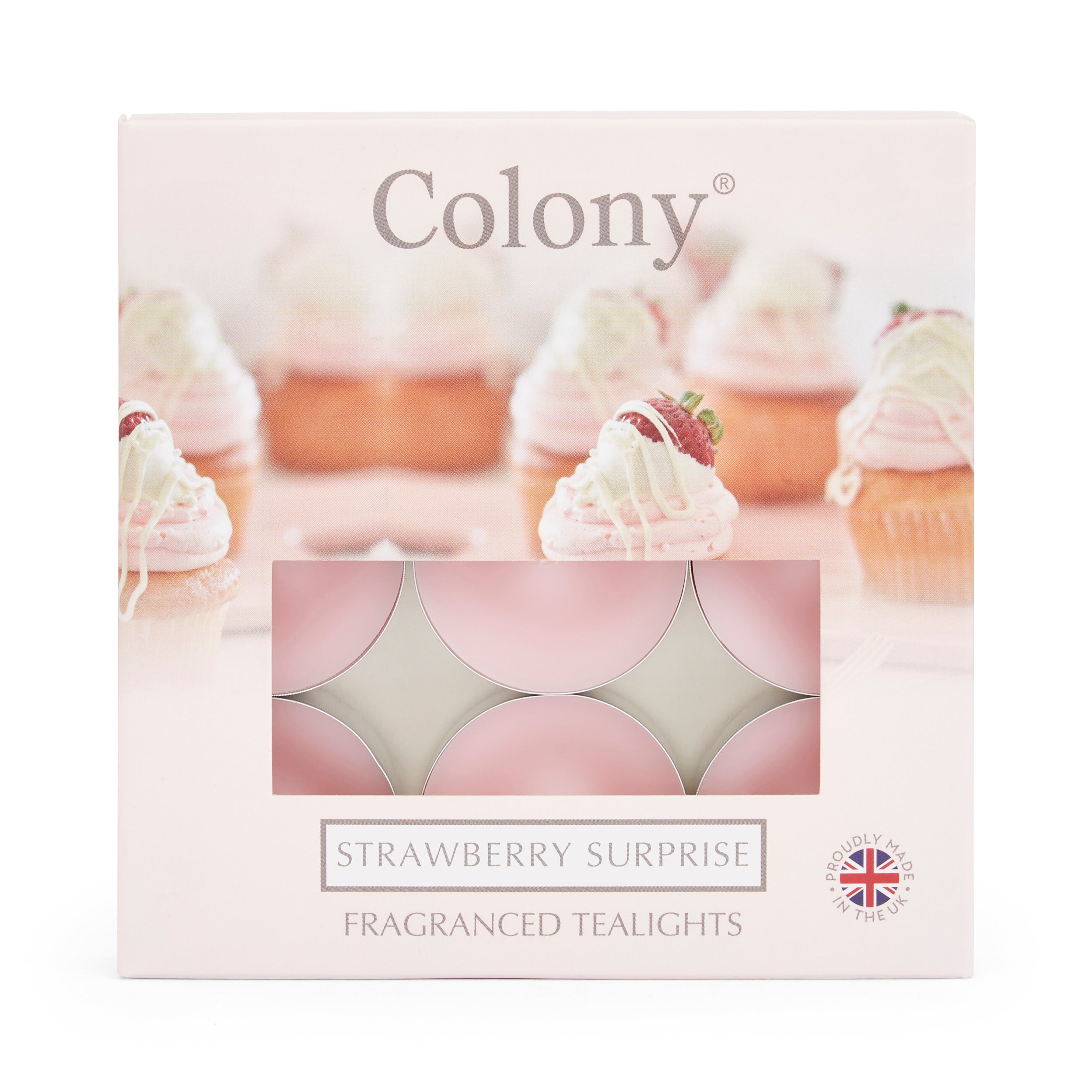 Colony (Pack of 9) Tealights Strawberry Surprise
