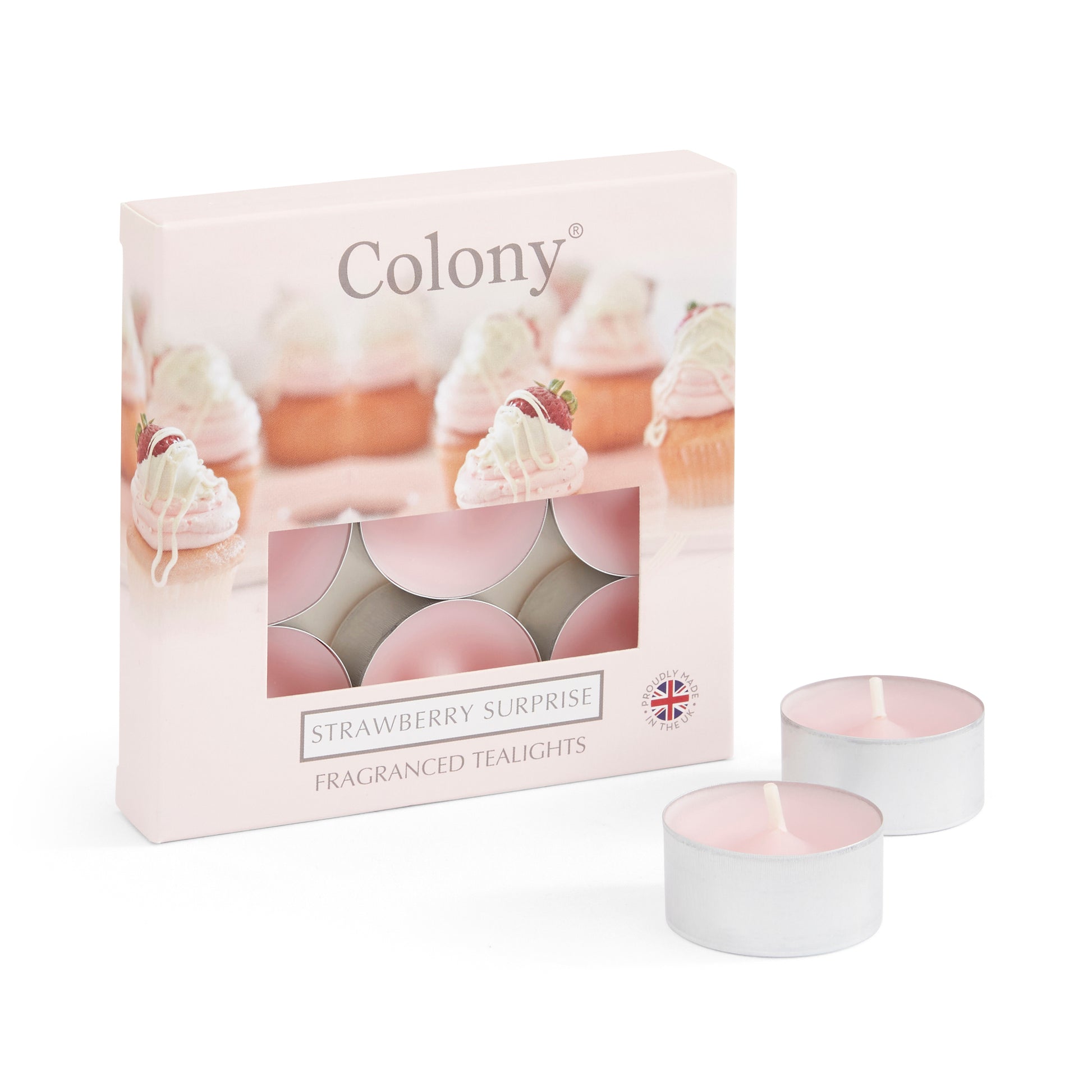 Colony (Pack of 9) Tealights Strawberry Surprise