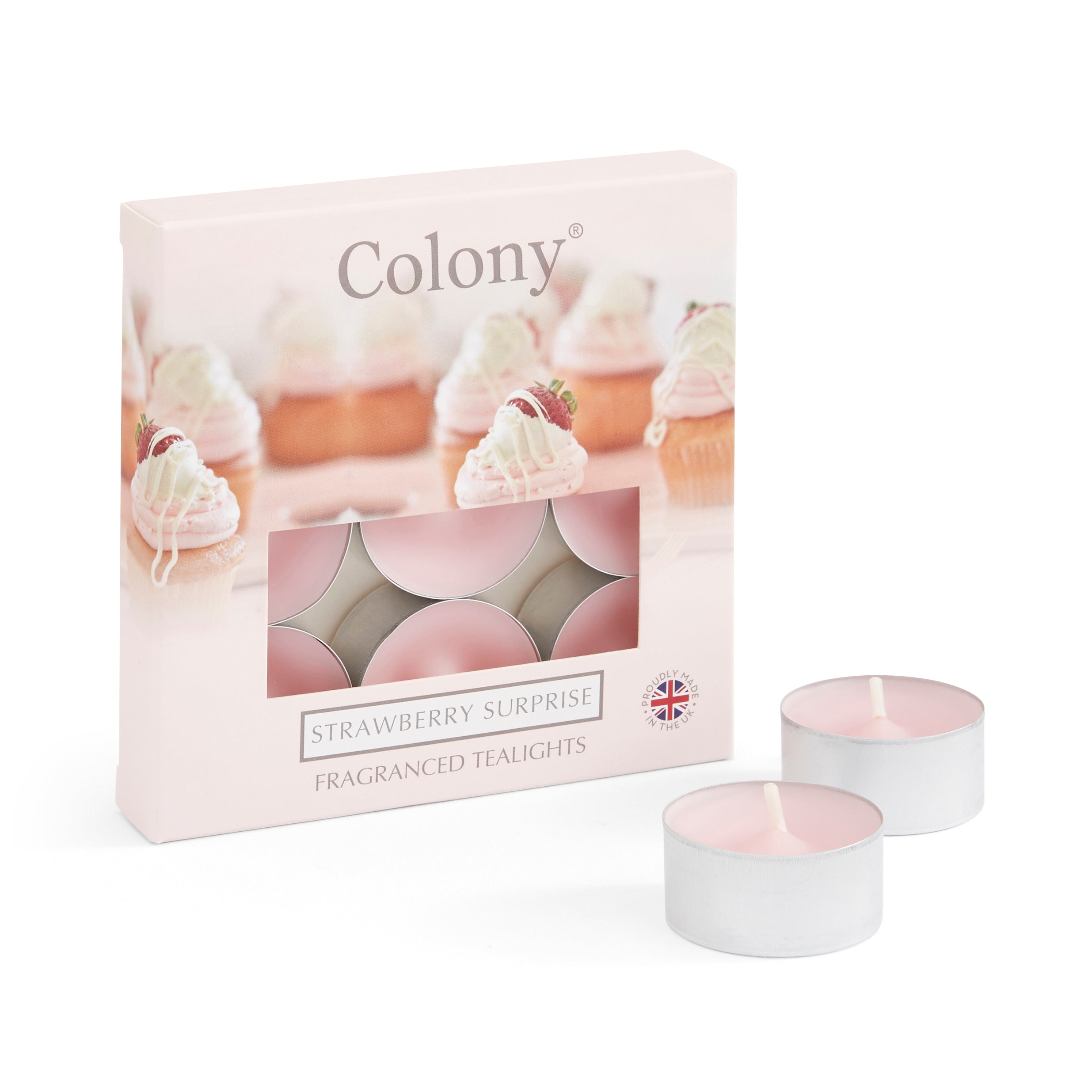 Colony (Pack of 9) Tealights Strawberry Surprise