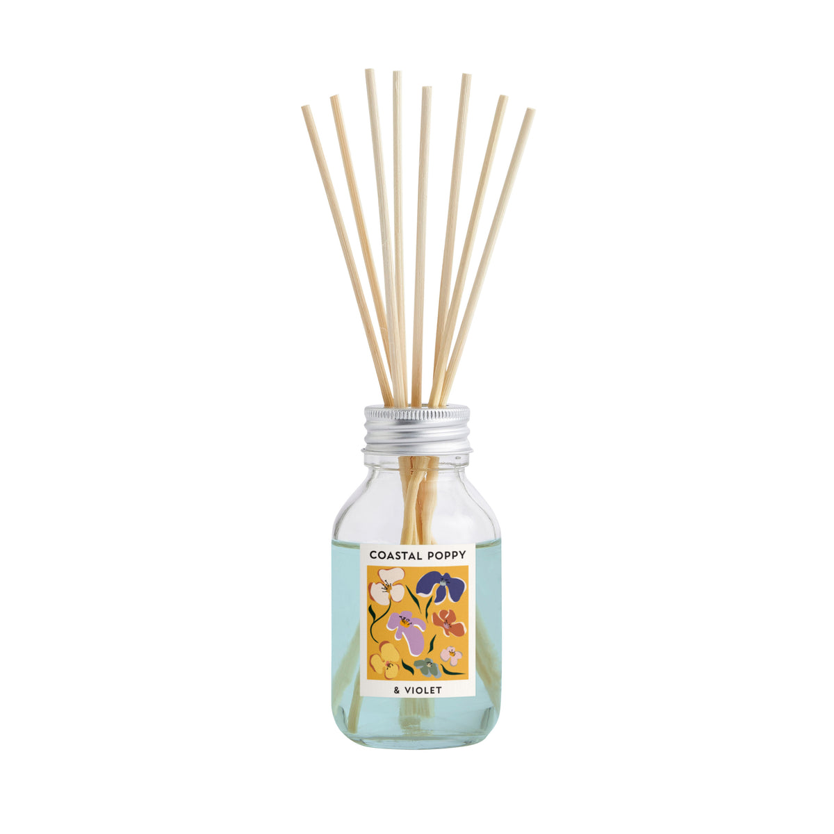Coastal Poppy & Violet 100ml Reed Diffuser