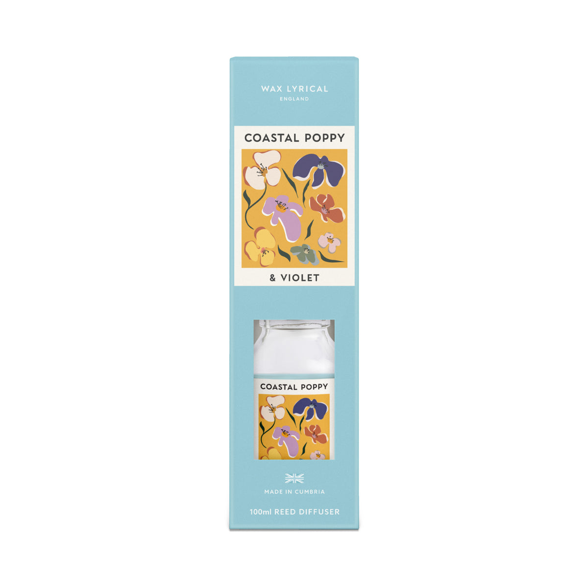 Coastal Poppy & Violet 100ml Reed Diffuser