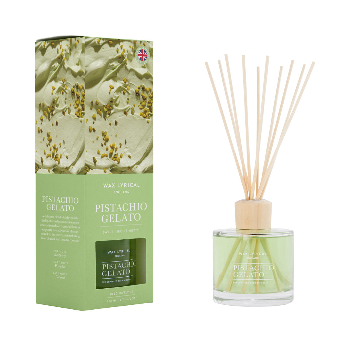 Pistachio Gelato 200ml Reed Diffuser