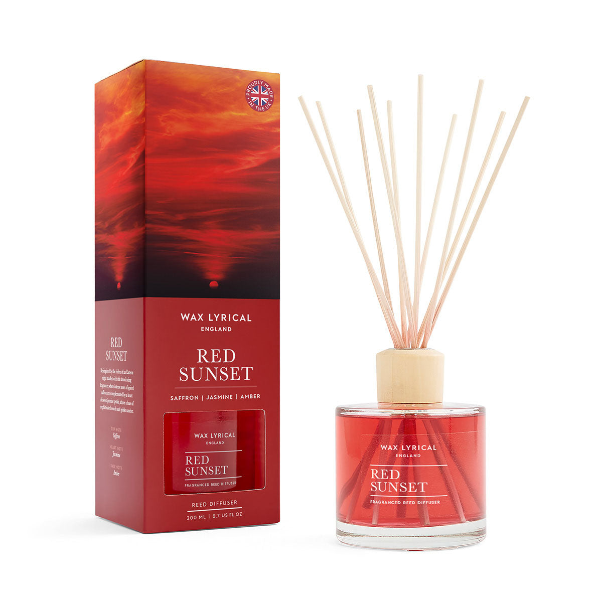 Red Sunset 200ml Reed Diffuser