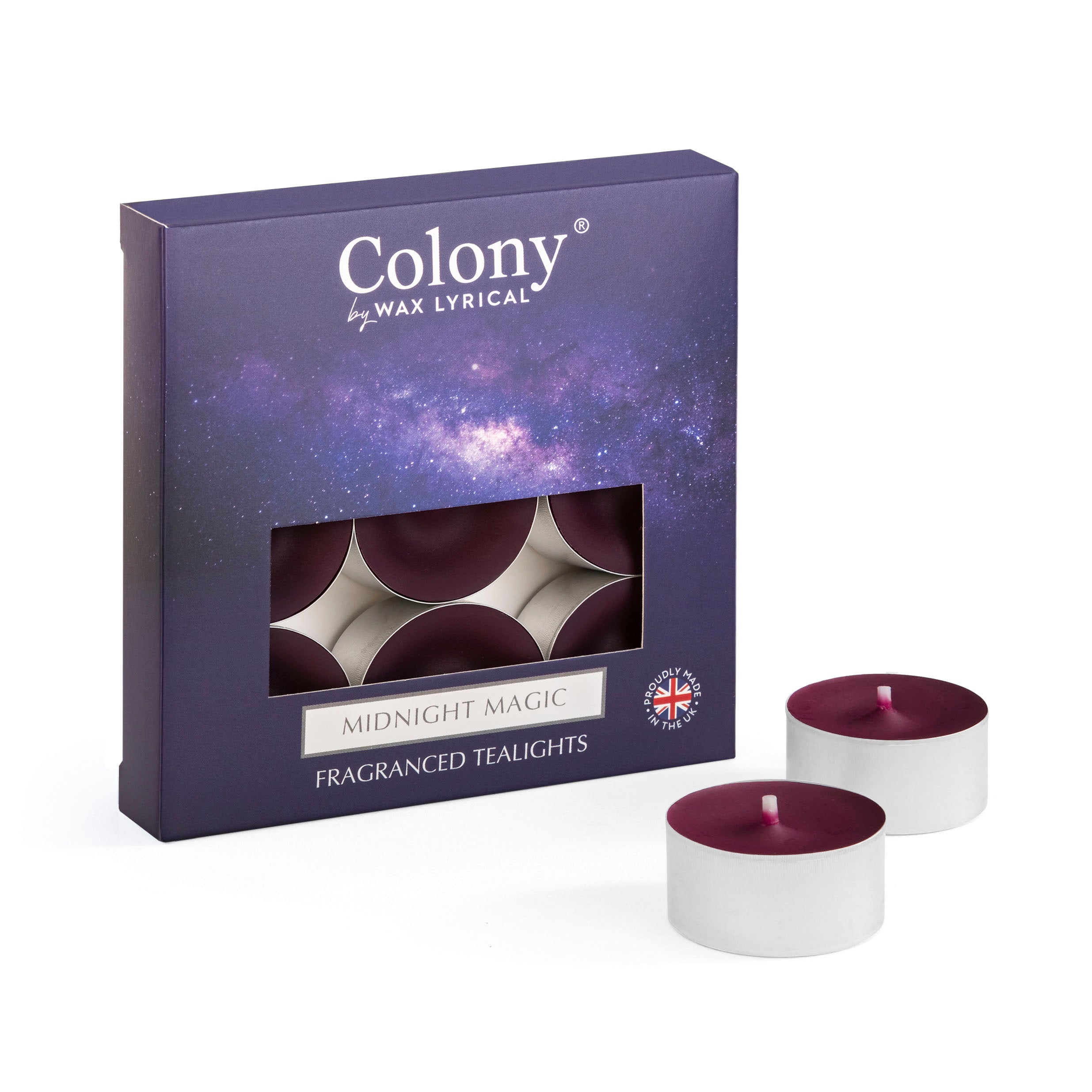 Colony (Pack of 9) Tealights Midnight Magic