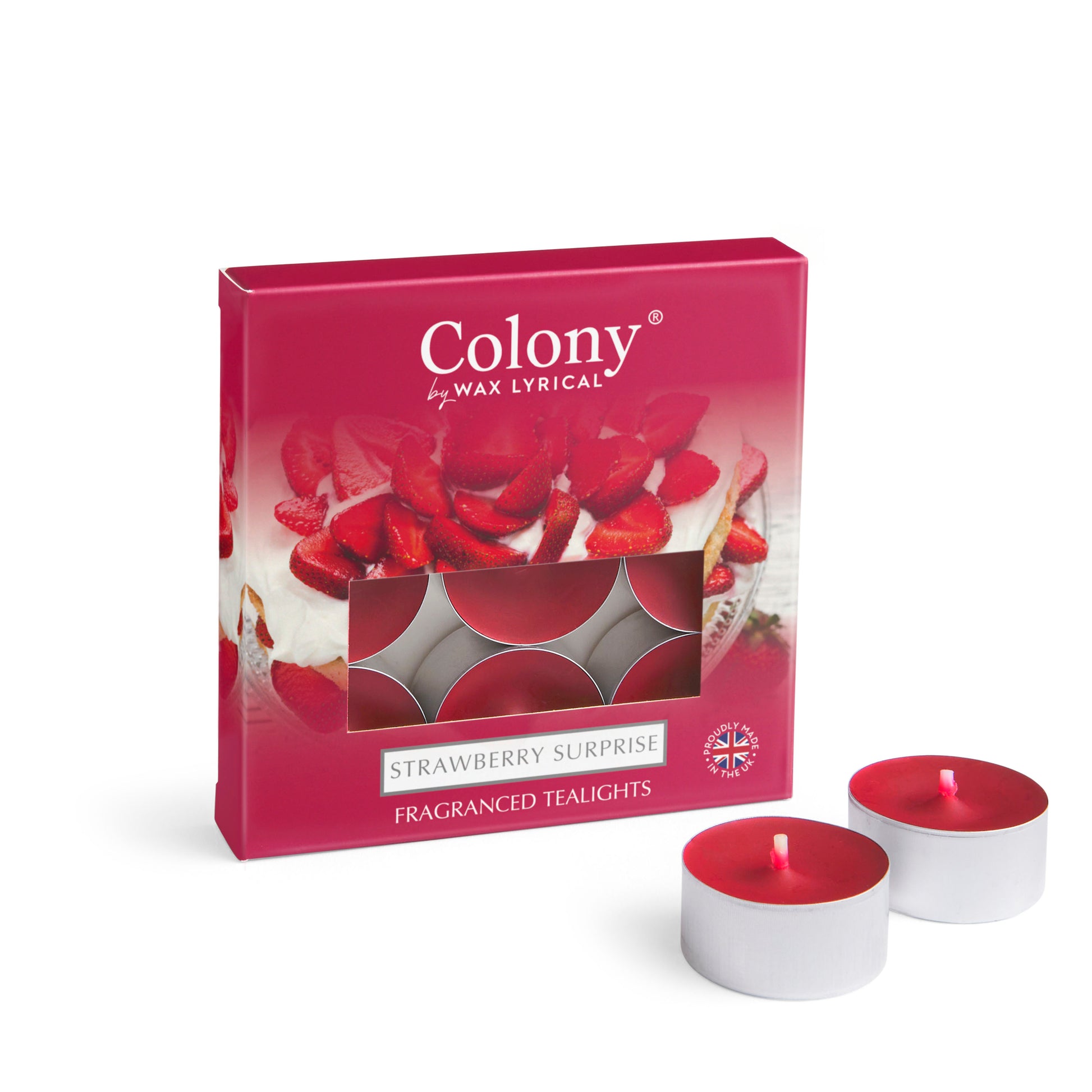 Colony (Pack of 9) Tealights Strawberry Surprise