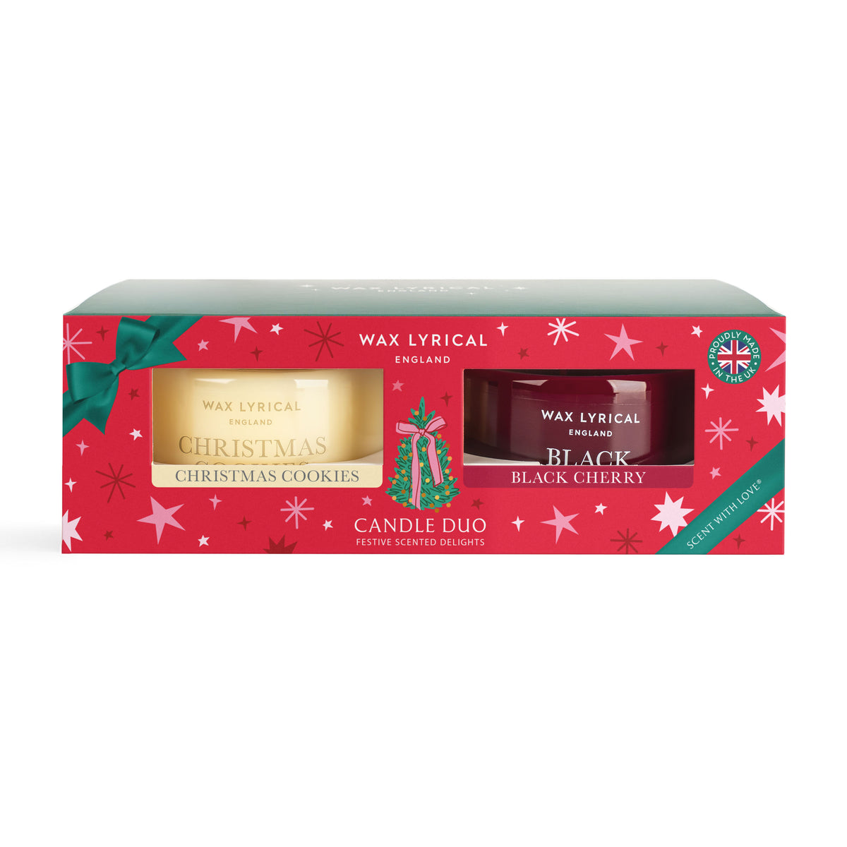 Wax Lyrical Festive Midi Candle Duo Gift Set box