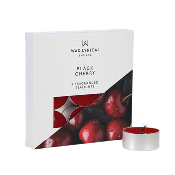 9 Pk Tealights Black Cherry