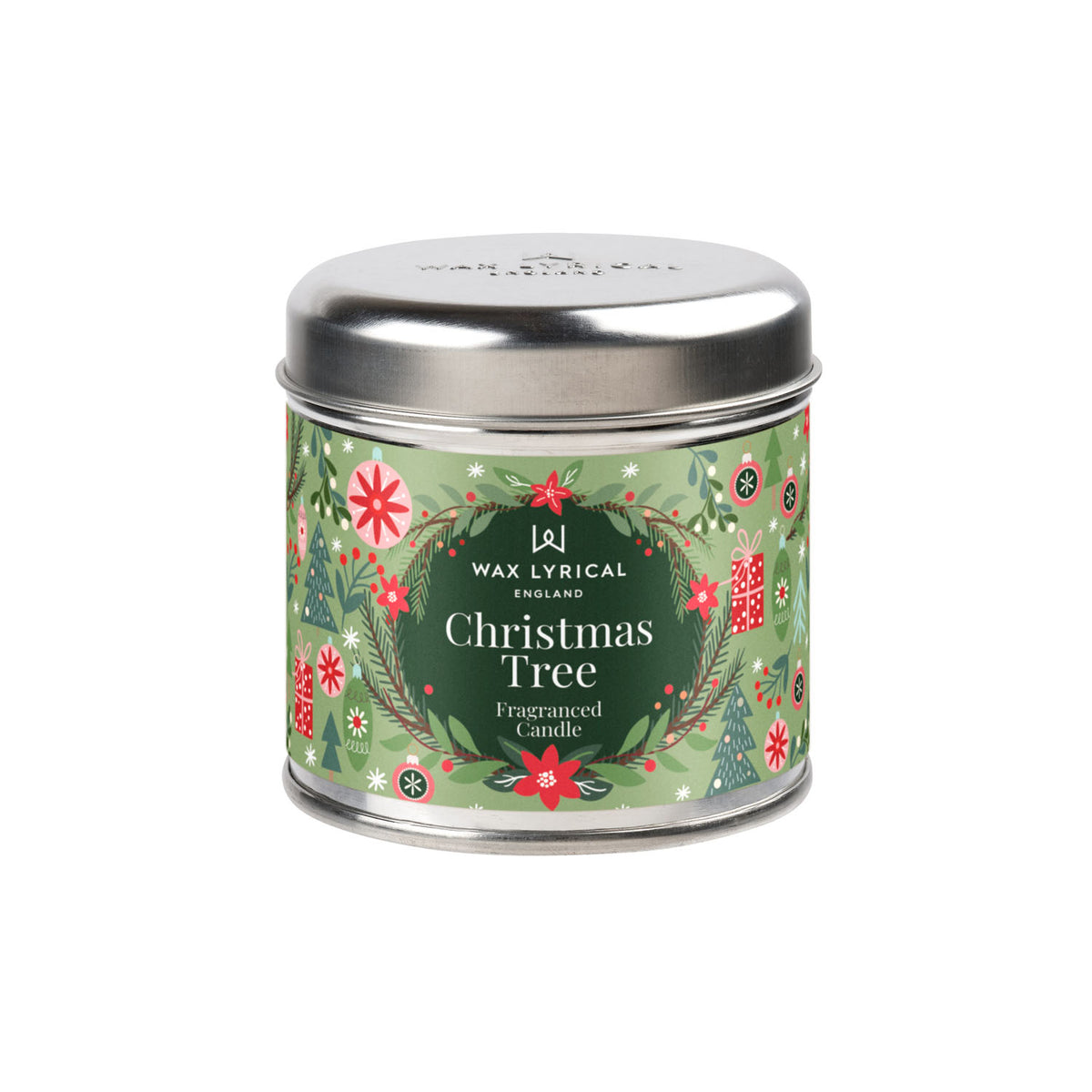 Christmas Tree Tin Candle
