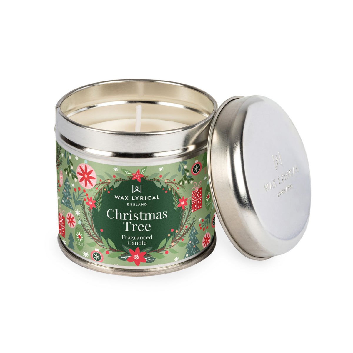 Christmas Tree Tin Candle