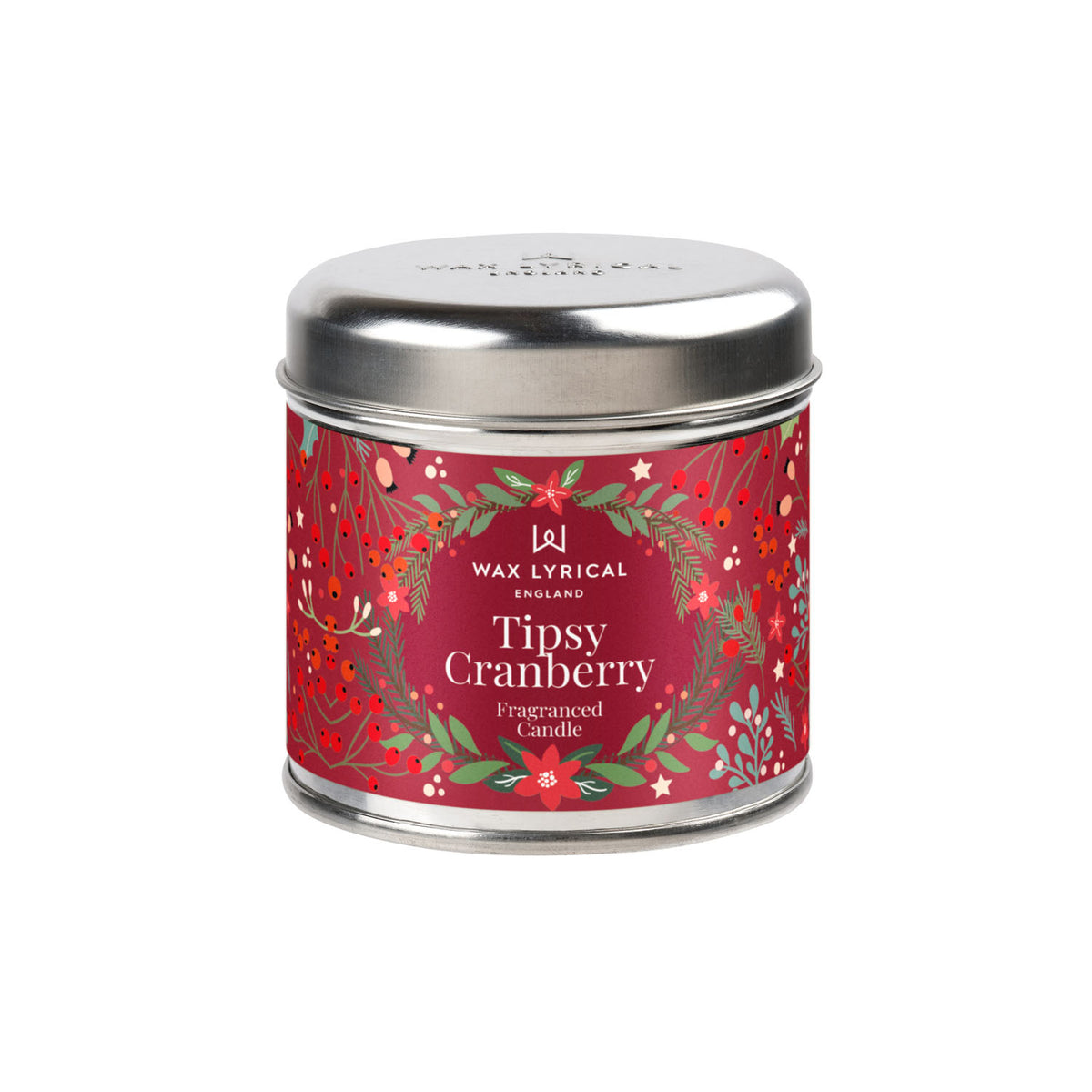 Tipsy Cranberry Tin Candle