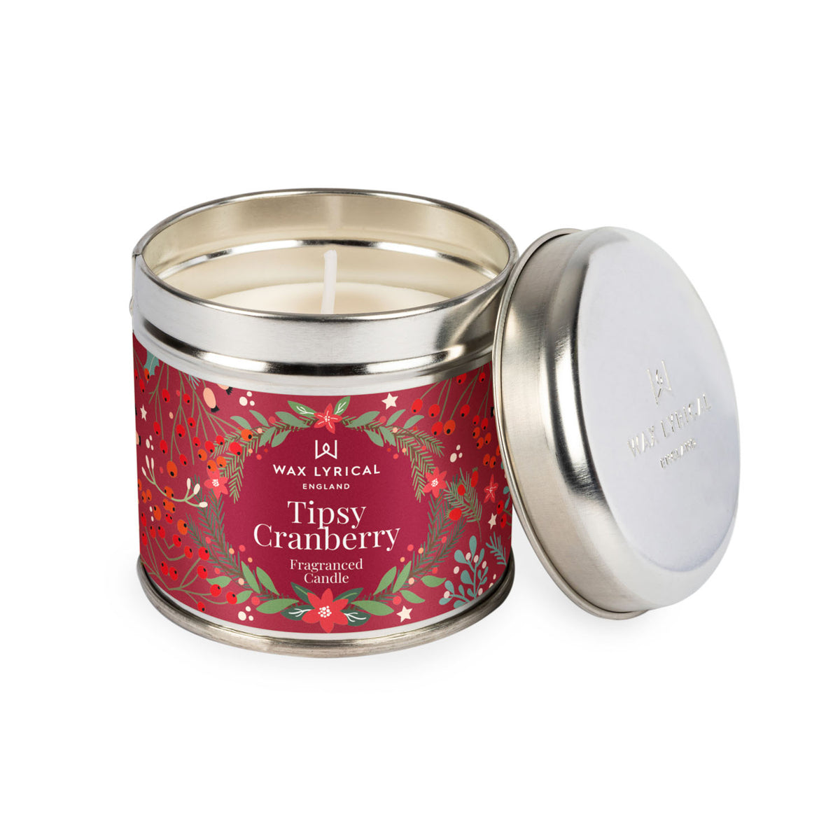 Tipsy Cranberry Tin Candle