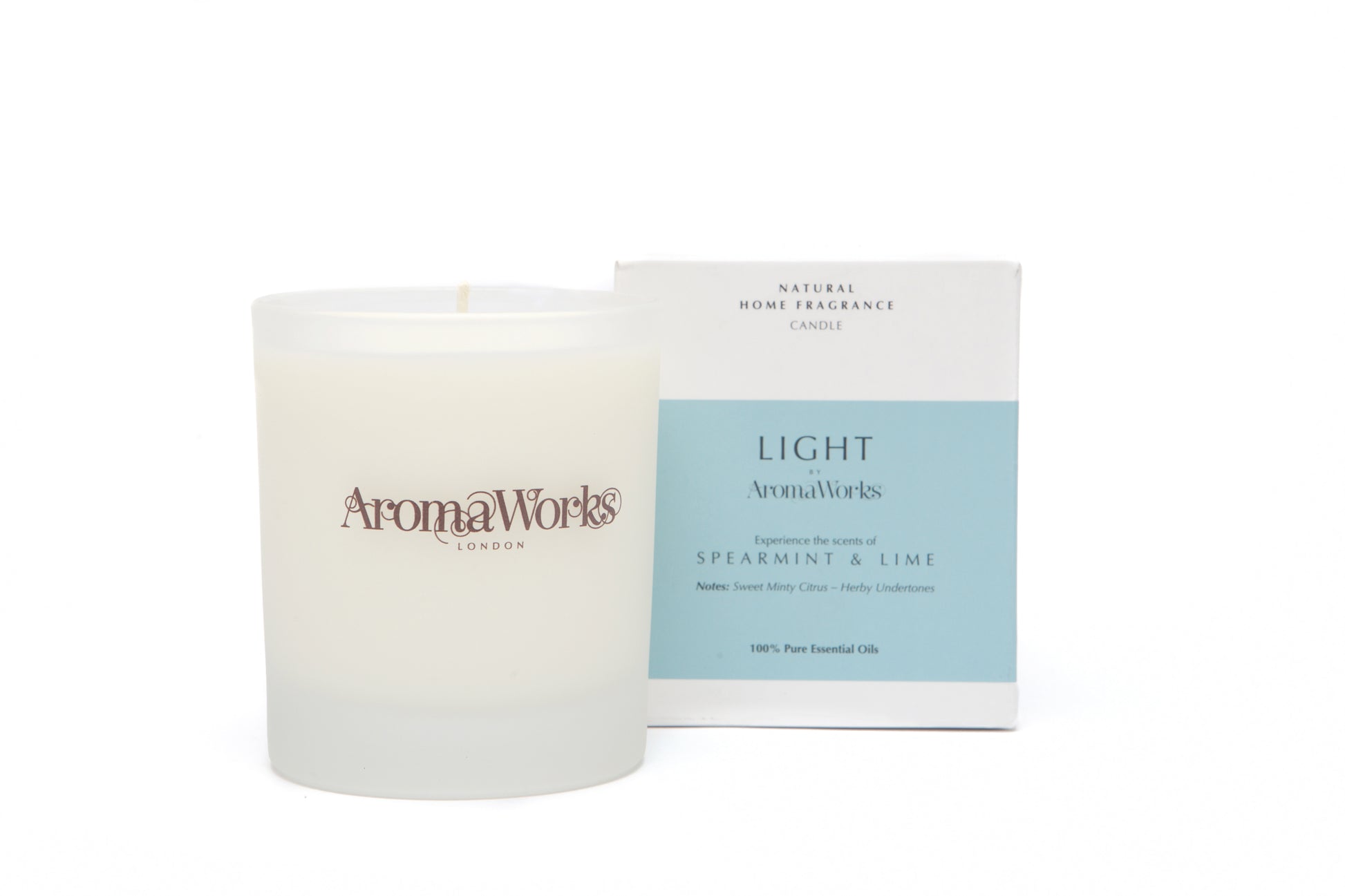 AromaWorks Light Wax Fill Glass Spearmint & Lime