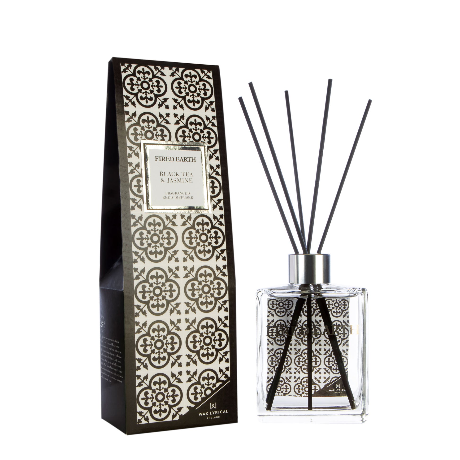 Fired Earth Reed Diffuser 180ml Black Tea & Jasmine