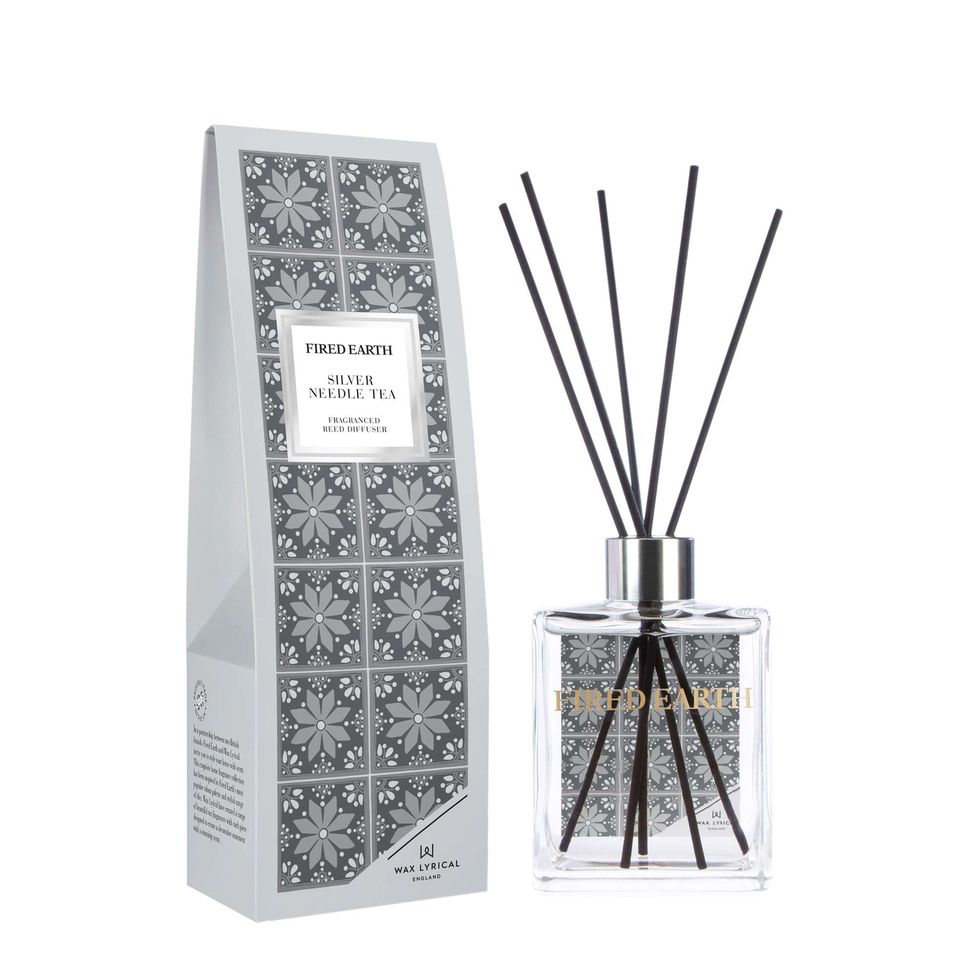 Fired Earth Reed Diffuser 180ml Silver Needle Tea