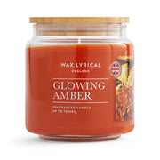 Medium Jar Glowing Amber