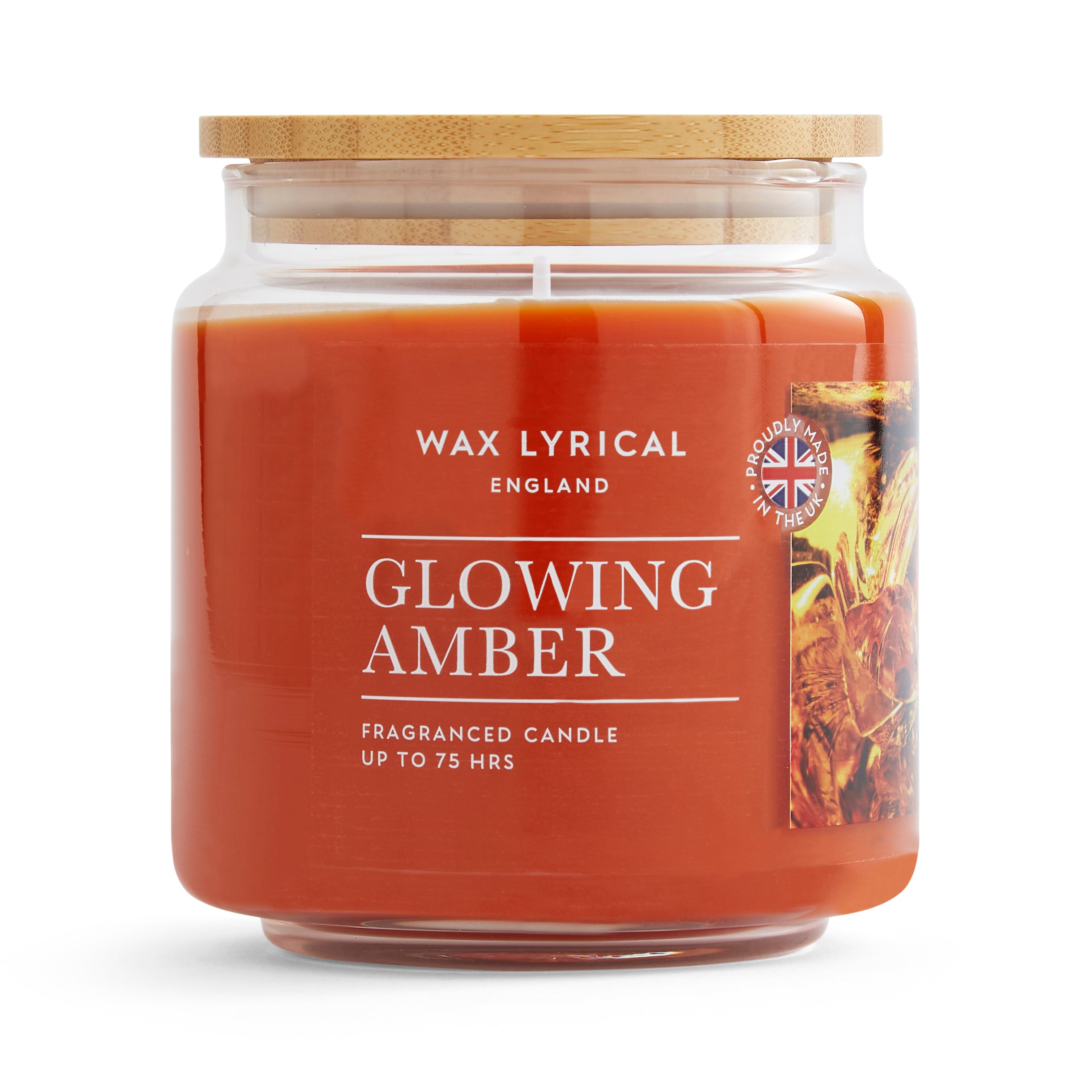 Medium Jar Glowing Amber