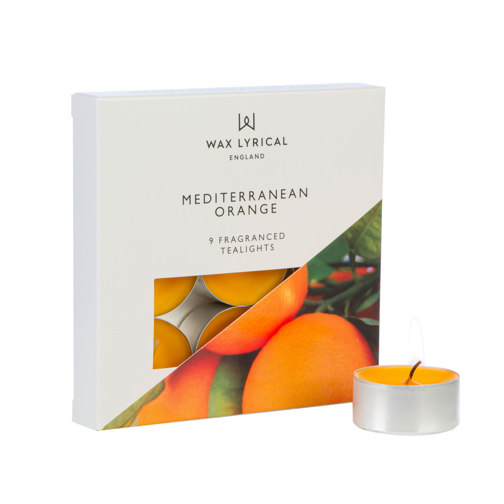 Tealights BX/9 Mediterranean Orange